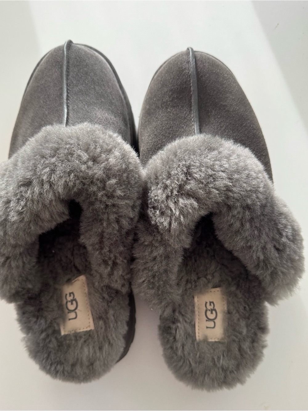 UGG Disquette Slippers - Charcoal / Grey  - Excellent Condition